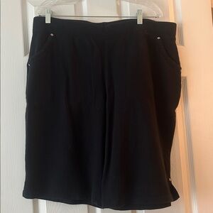 MV Sport Black Cotton Shorts